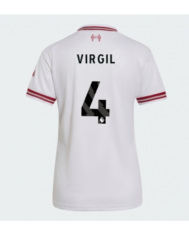 Liverpool Virgil van Dijk #4 Maglia Gara Trasferta Repliche 2026-27 Donna Maniche Corte Liverpool Virgil van Dijk #4 Maglia Gara Trasferta Repliche 2026-27 Donna Maniche Corte